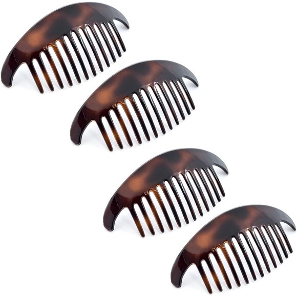 Luxurious 5.5 Inch Tortoise Shell Combs Set – Effortless Styling for Women main image 6